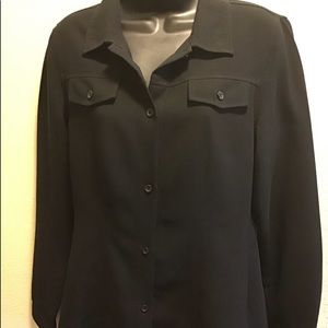 Black Shirt Blazer